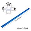 Aluminium Alloy 300-600mm/T-Track T-Slot Miter Jig Tools/For Woodworking Router