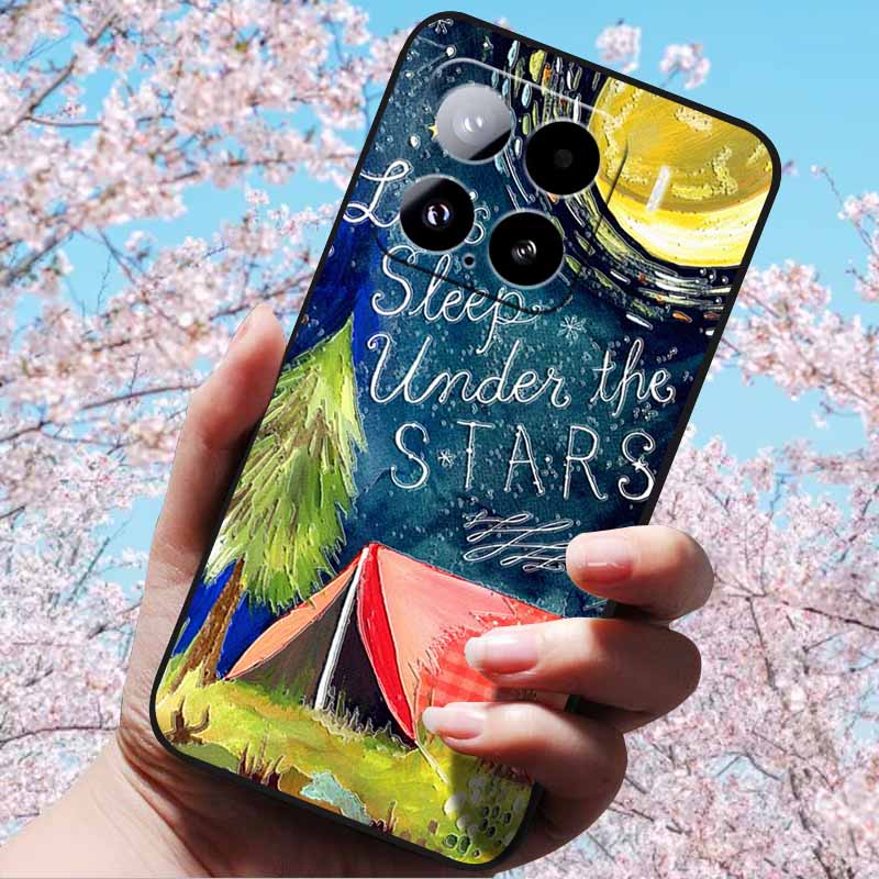For Xiaomi 15 Pro 5G 6.73"Cases 3D Relief Soft Silicone Cover Retro Embossed for Xiaomi 15 5G Phone Mi 15pro 15 3D Soft TPU Case