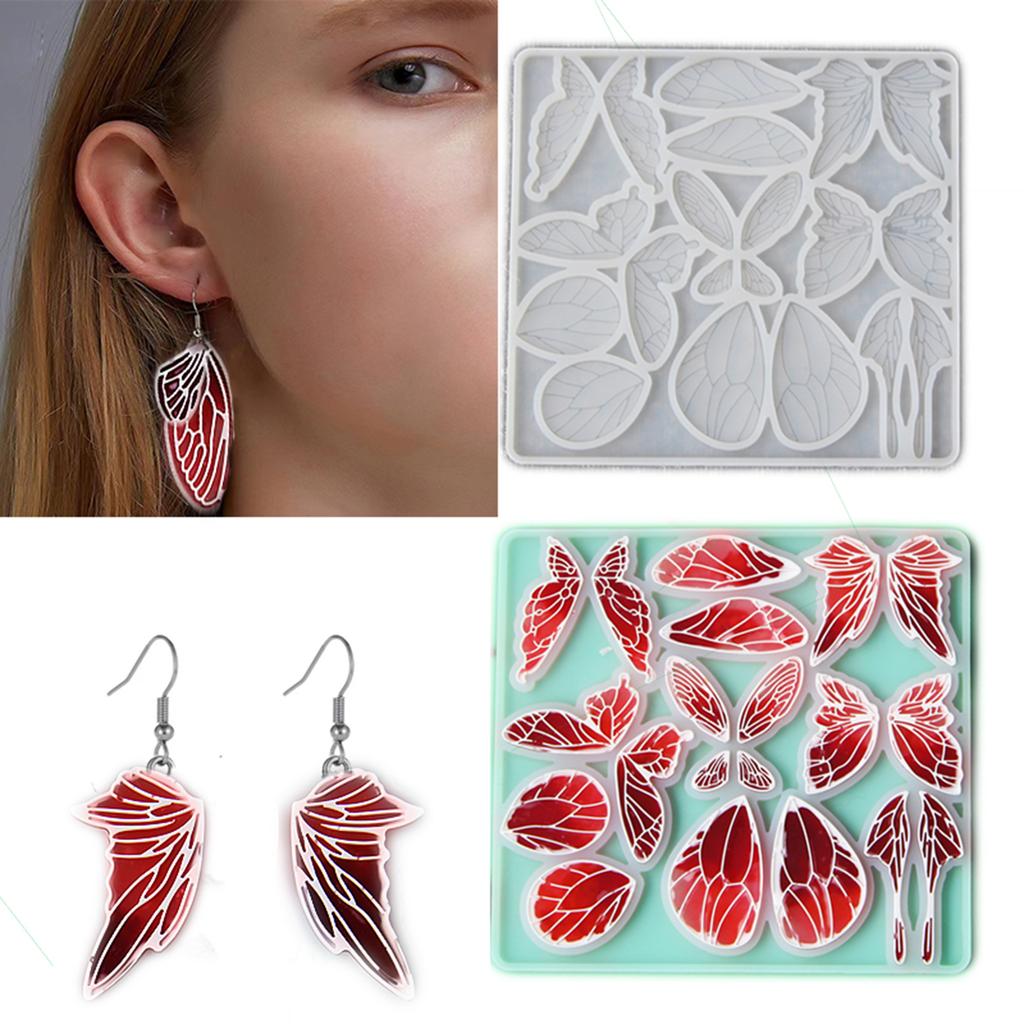 Butterfly Wing Shapes Crafting Mold Artistic Silicone Butterfly Wings Crafting Mold for DIY Enthusiasts and Students