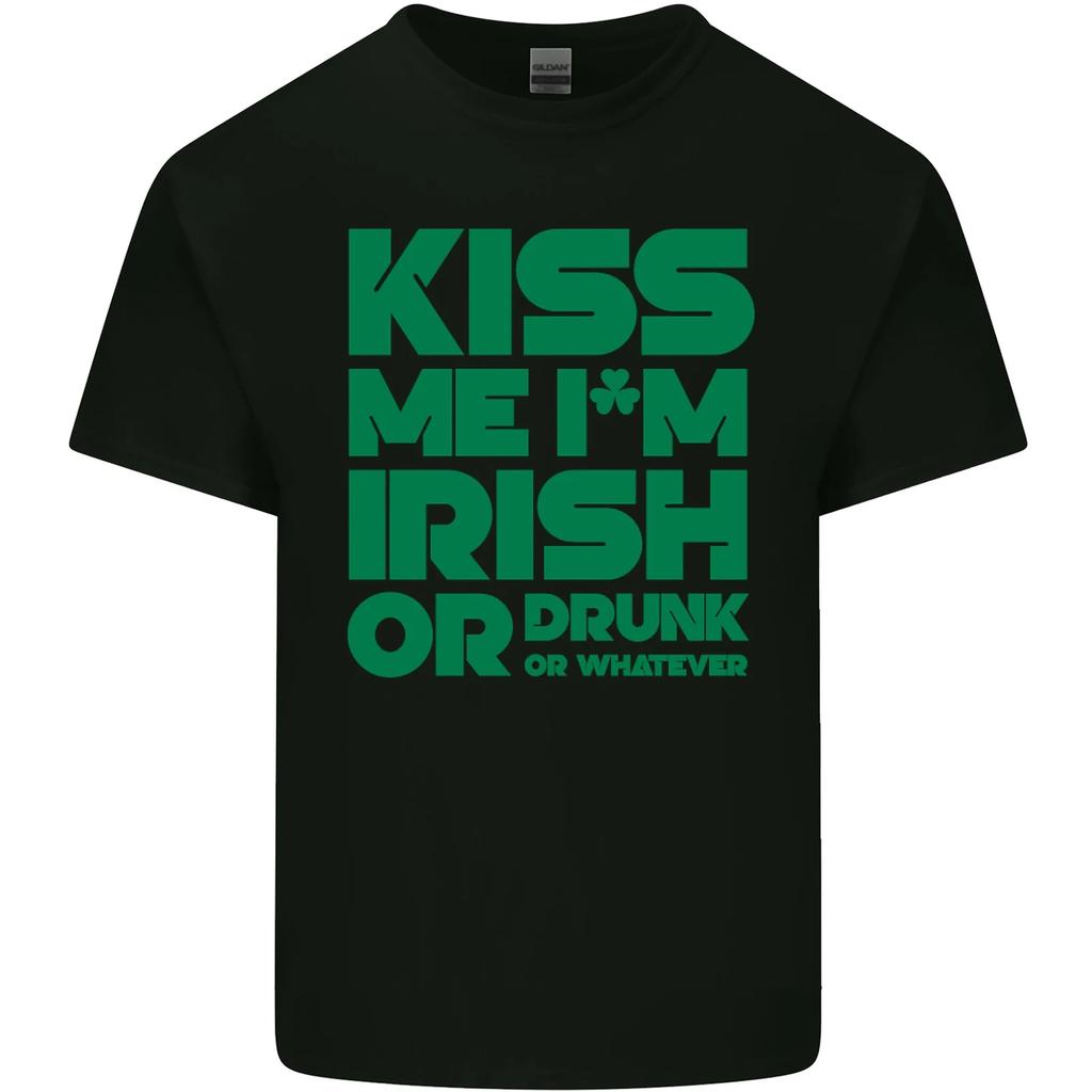 Kiss Me Im Irish or Drunk St Patricks Day Kids T-Shirt Childrens