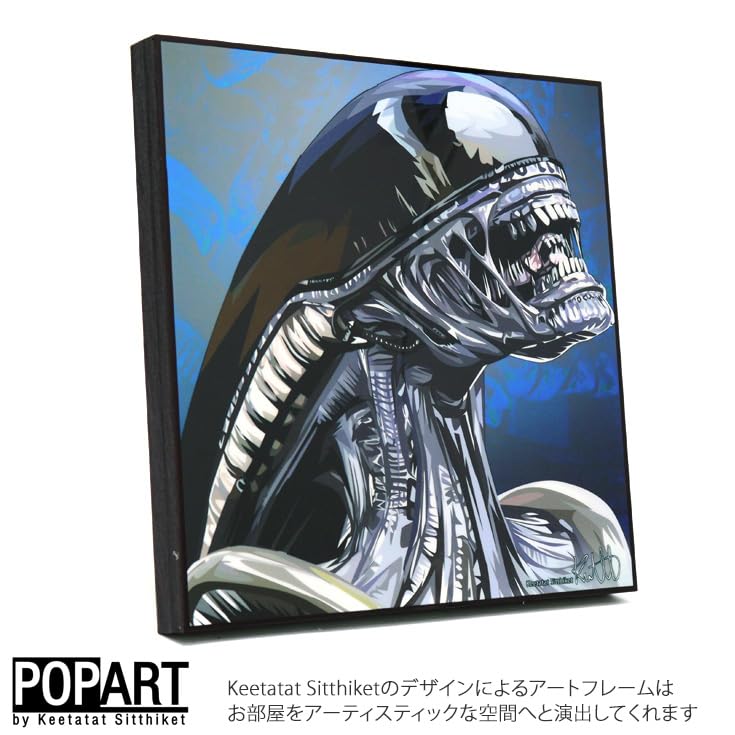 Art Frame Alien KEETATAT SITTHIKET Alien Monster Movie Pop Art Frame Interior Art Pop Art Painting Overseas Poster Panel Import Homage