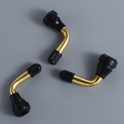PVR70 Rubber Brass Right Angle Stem Caps Scooter Tyre Valves Motorcycles 90 Degree Tyre Valves Stem