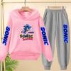 Kids 3-12Yrs Autumn Hoodie Anime Products Clothing Sports Pullover Sweatshirt+Pants Two-Piece Set Boys Girls Toddler Leisure Set