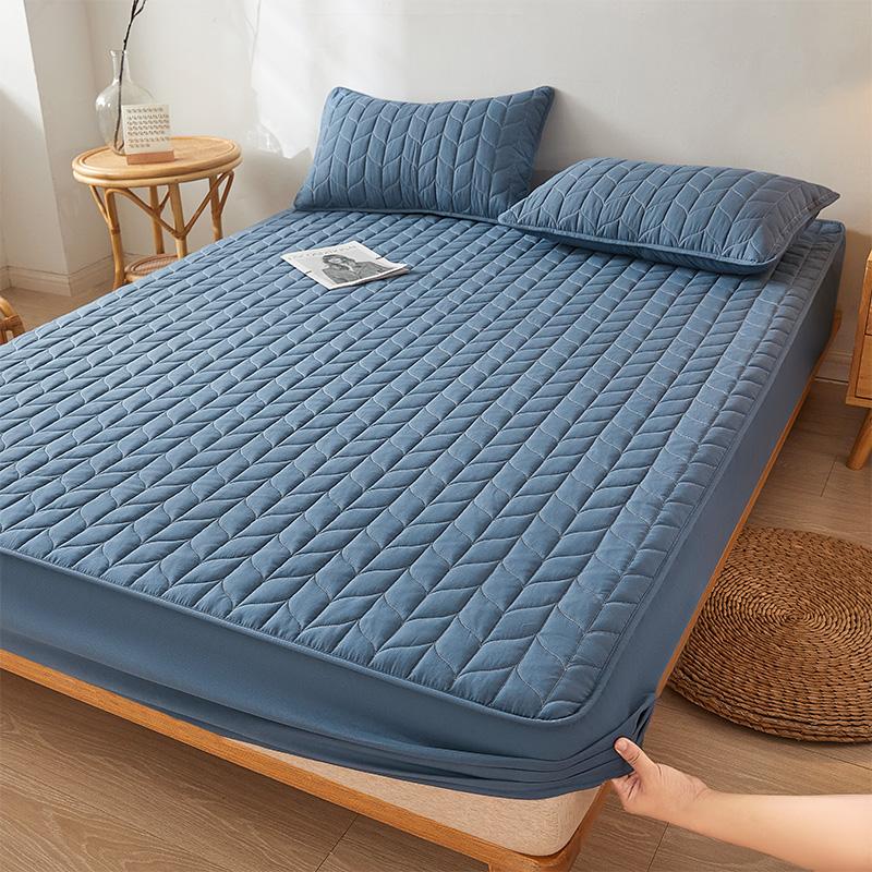 Waterproof Mattress Cover Quilted Bed Covers White Fitted Sheet tampa de colchão Home Bedspread Elastic Bedsheet(No Pillowcase)