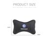 For VOLKSWAGEN VW 1Pcs Car Seat Headrest Auto Logo Neck Pillow For Volkswagen Polo Golf Tiguan Passat Touareg Magotan ID.3 Toura