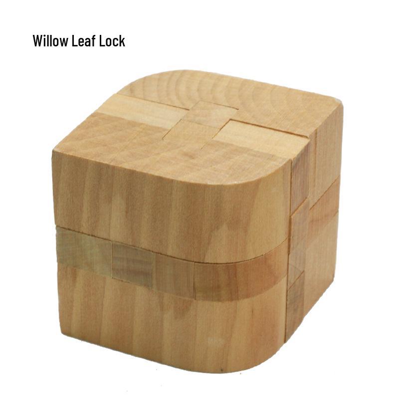 100-Piece Kongming Lock Wooden Puzzle Set for Kids and Adults