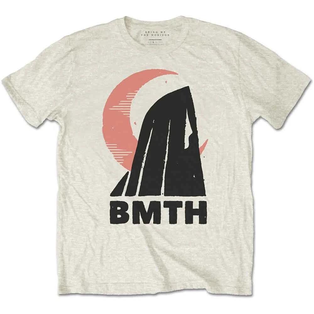 Bring Me The Horizon Men s Moon T-Shirt, Beige (Beige Beige), Small M