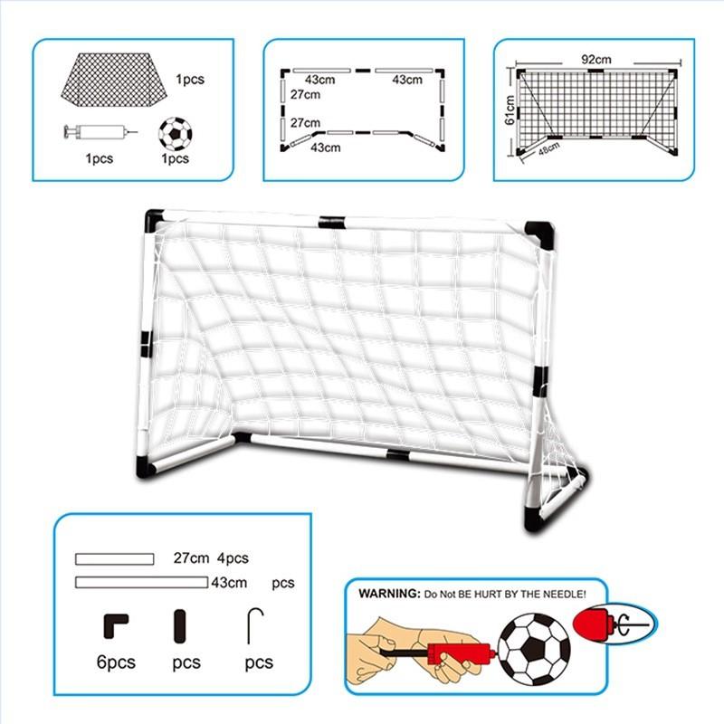 Mini skládací dětský vnitřní/venkovní odolný fotbalový tréninkový sportovní herní set přenosná fotbalová síť branka set dětský dárek