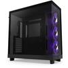 Mid-tower Case - NZXT - H6 Flow RGB - Dual Chamber - RGB Fans Included - Black