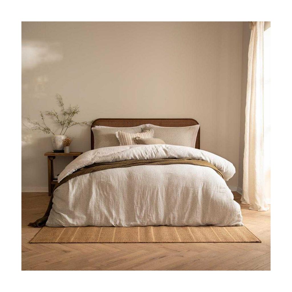 Yard Perrie Leaf Muslin Reversible Cotton Duvet Cover Set