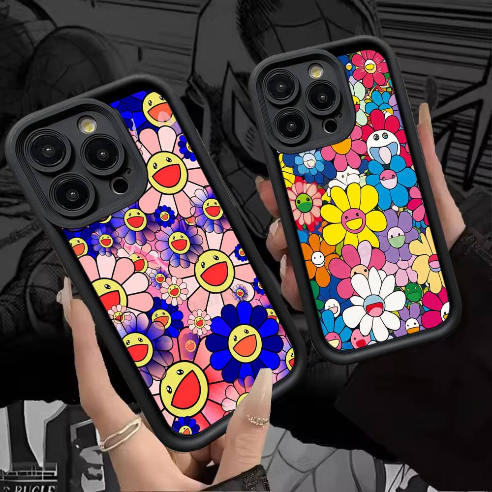 Art T-Takashi M-Murakamis Phone Case For iPhone 17 16 15 14 13 12 11 Air Plus Pro Max Soft Back Cover