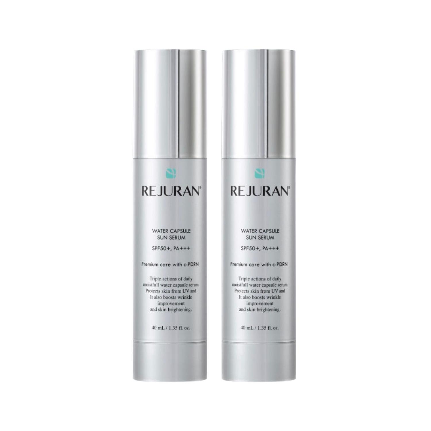 

[Rejuran] Water Capsule Sun Serum SPF50+ PA++++ Double Pack 40ml x 2 – Hydrating, Lightweight, No White Cast, K-Beauty UV Protection