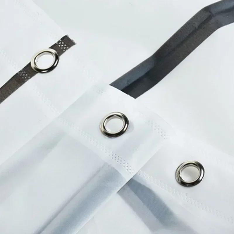 1pc With Pattern Shower Curtain PEVA Waterproof Shower Curtain Bathroom Partition Curtain Bathroom Decoration Accessories