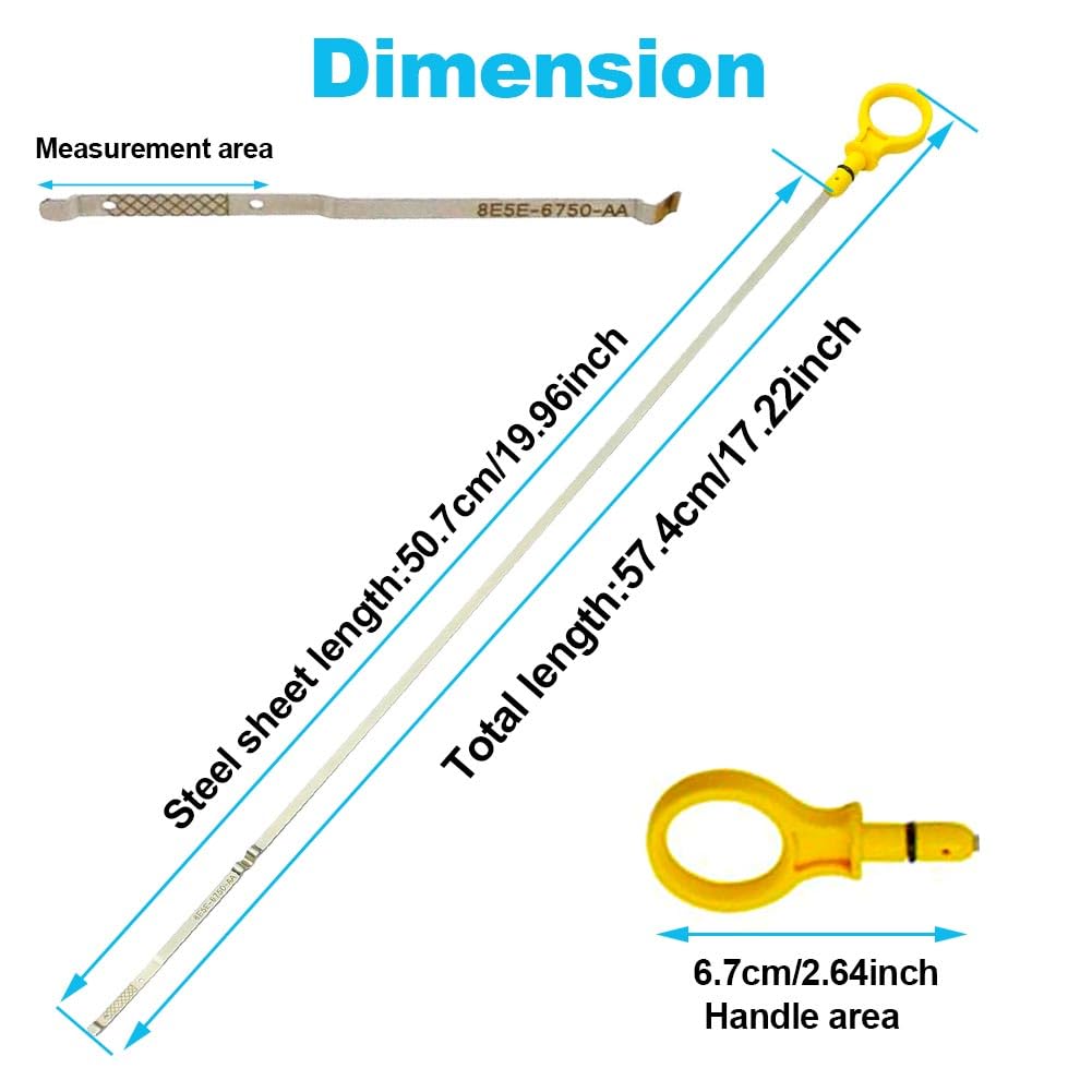 Engine Oil Dipstick Suitable No. 8E5Z6750C for Ford Escape 2009-2012, for Ford Fusion 2010-2012, for Lincoln MKZ 2011-2012 Oil Level Indicator
