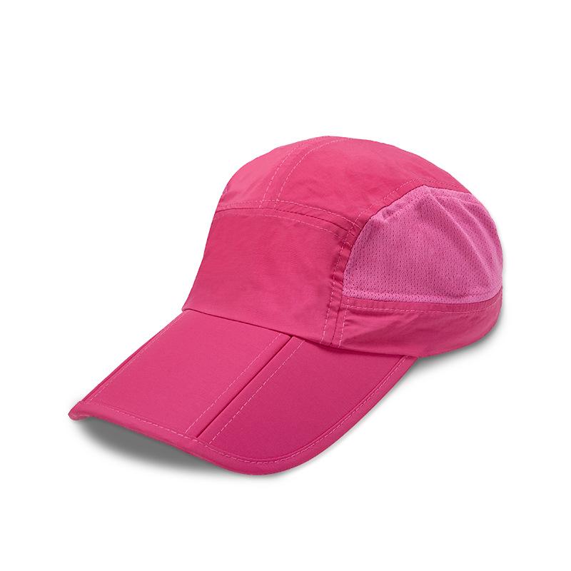 

Уличная мужская и женская складная легко переносимая кепка Поглощающая пот дышащая быстросохнущая кепка с защитой от солнца Рыболовная кепка Спортивная бейсболка L（58-60cm） розы красного