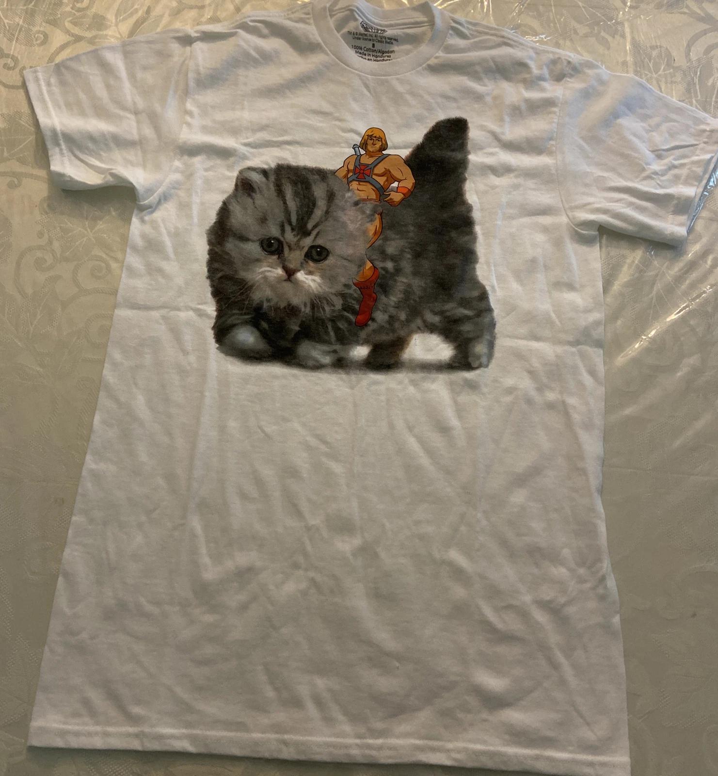 NWOT: Masters Of The Universe MOTU He-Man Kitten t-shirt…Size: Small 3XL