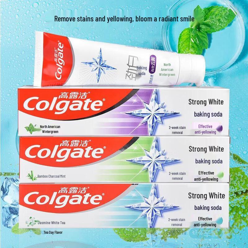 Colgate Baking Soda Whitening Toothpaste & Toothbrush Family Pack