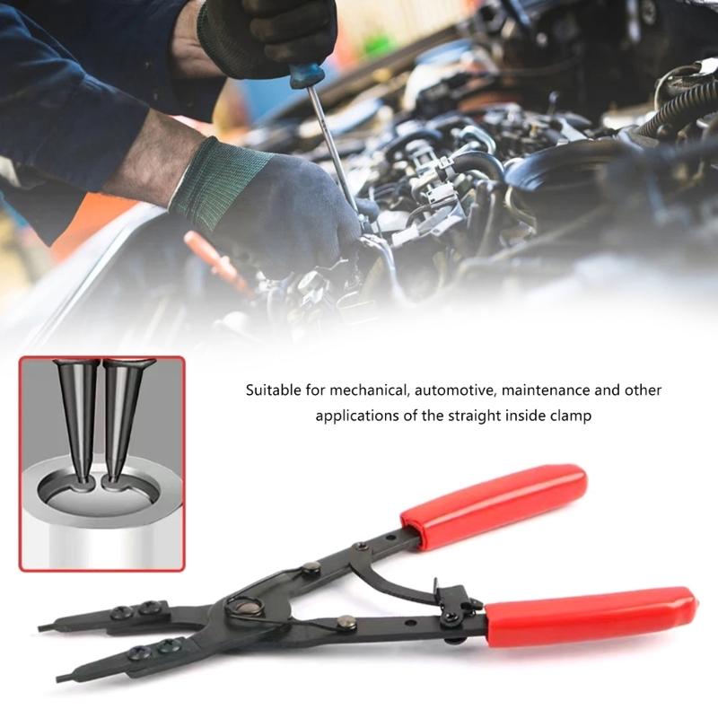 Heavy Duty Spindle Snaps Rings Pliers Internal External Circlip Pliers for Pickup Tool with Ratcheting Lock Mechanism