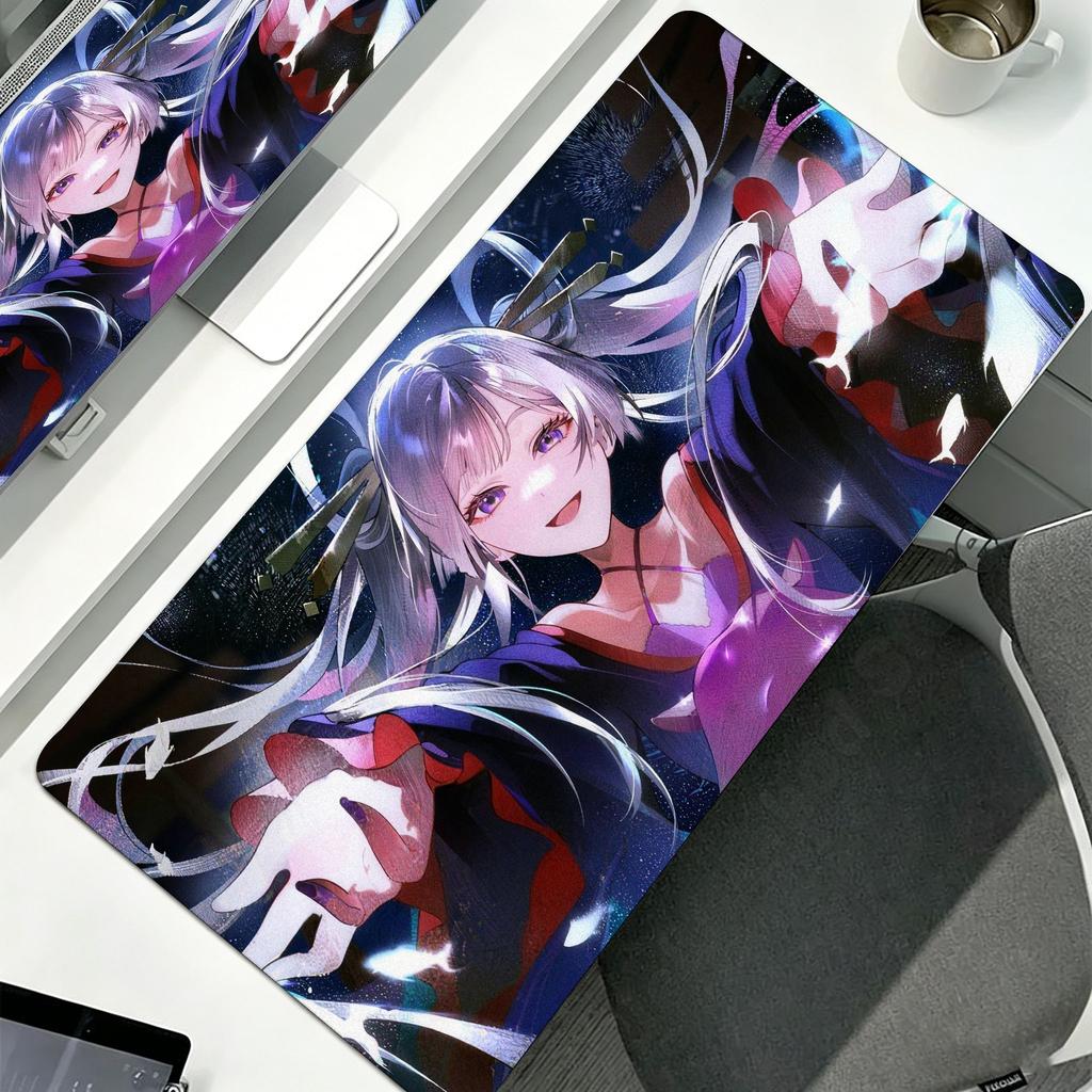 Anime Cosmic Princess Kaguya Mouse Pad Large Computer Mousepad Office Pc Gamer Nonslip Rubber Keyboard Deskmat