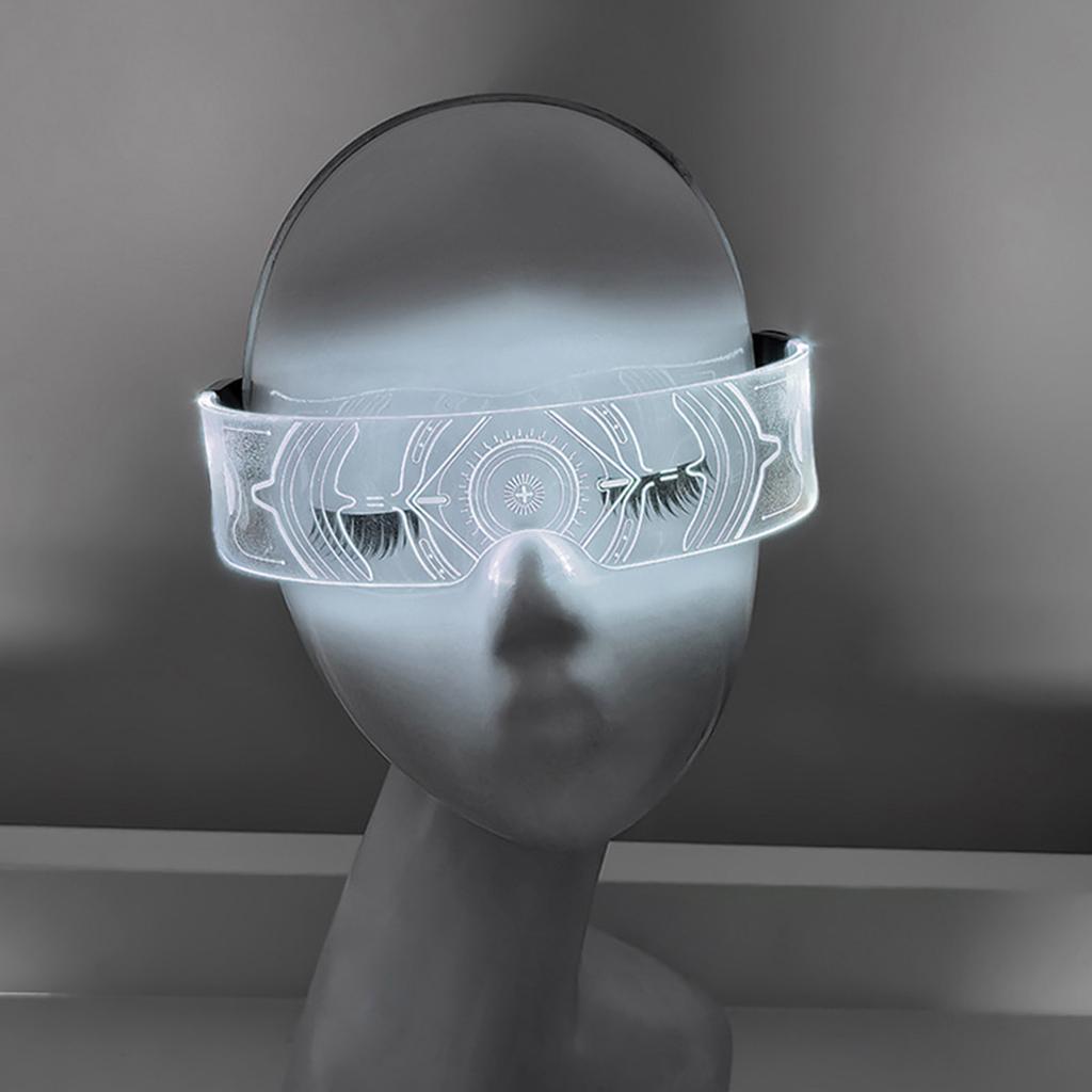 LED Light Up Glasses for Entertainers Easy Control Glowing Unisex Eyeglasses Eyewear for Parties and Stage Shows
