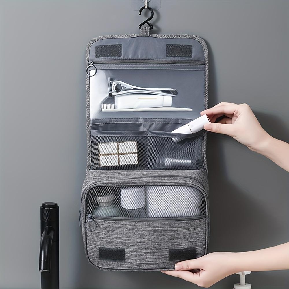 1pc Toiletry Bag Hook Multi Functional Makeup Bag Waterproof Cosmetic Storage Bag Bathroom Organizer Portable Travel Storage Bag