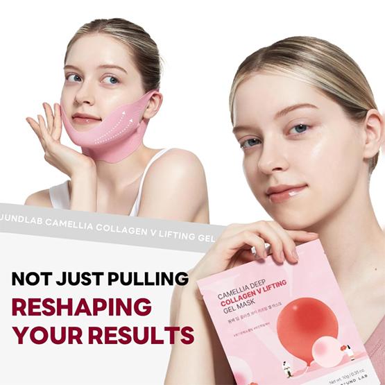 ROUND LAB Camellia Deep Collagen V Lifting Gel Mask 10g*4EA