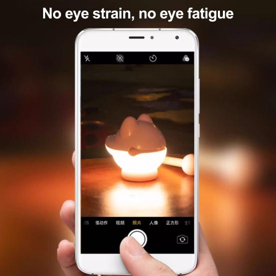 Wooden Fish Night Light Stress Relief Tap Lamp Cute Glow Bedside Lamp USB Charging Sleep Companion Interactive Toy