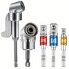 Flexible Drill Extension Hex Shank Nut Driver Bit Set Bendable Right Angle Tool Adapter