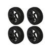 4pcs RC Car Rubber Tires Wheel   Set for 1Celsius8 1Celsius10 Remote Control Car Upgrade Parts
