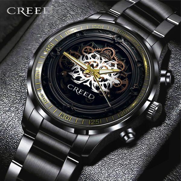 Creed Band Black Stainless Steel Watch Unisex T-Shirt XXXXL