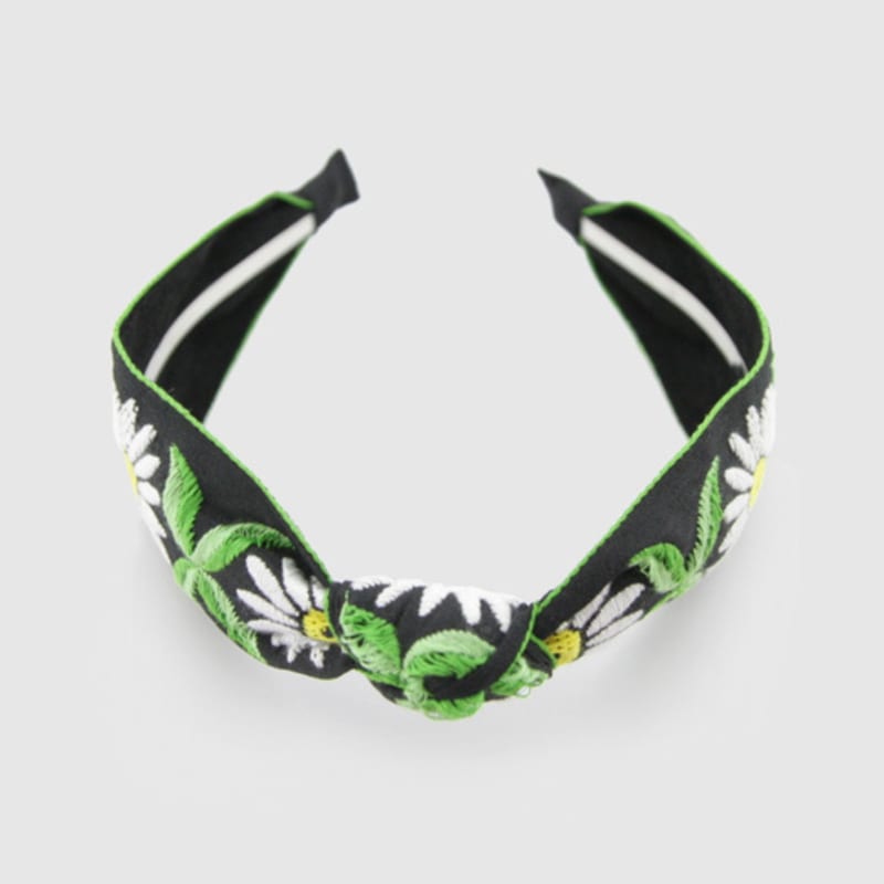 LALA Green Flower Bohemian Imported Hairband