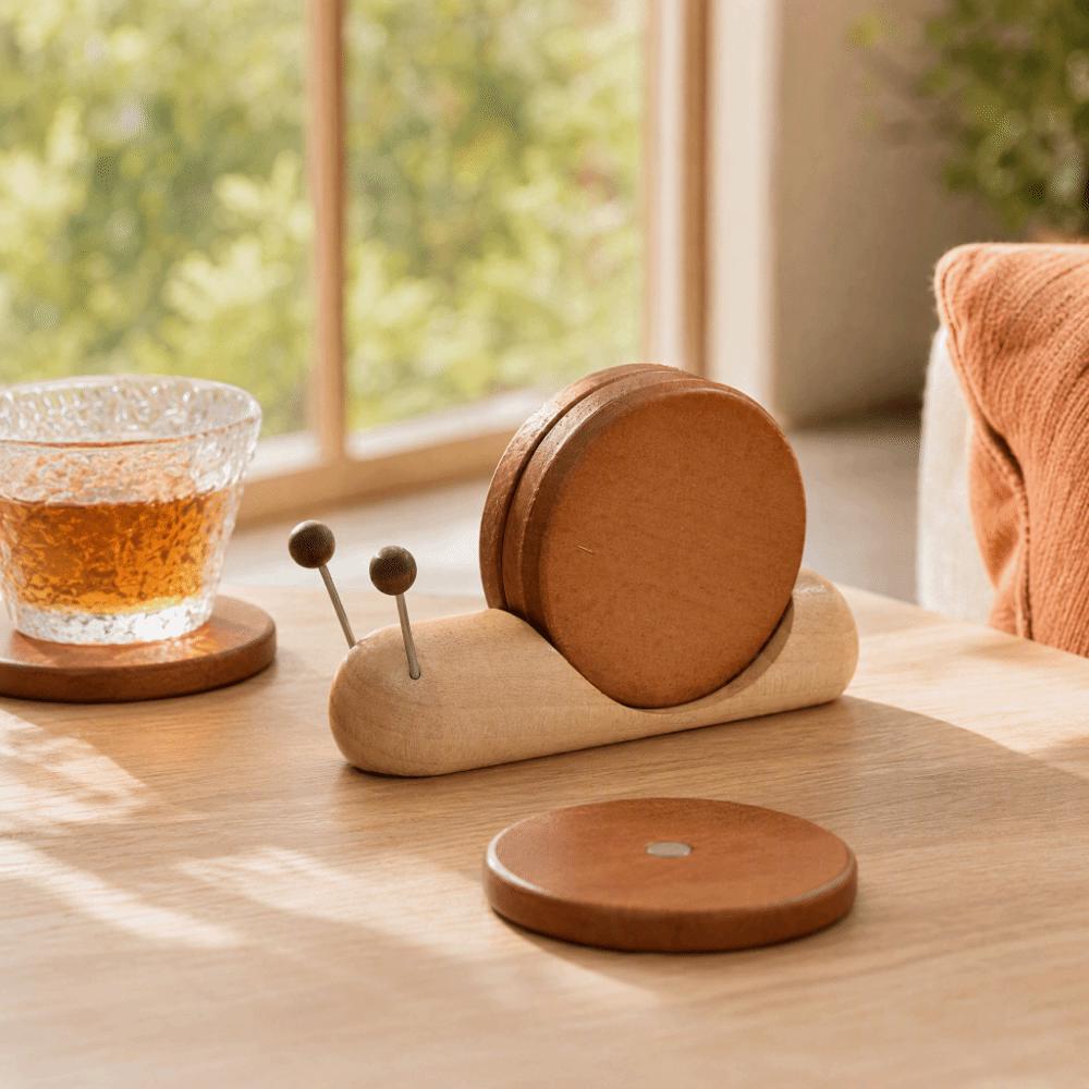 Magnetic Attachment Snail Heat Insulation Pad Heat Resistant Snail Bowl Pad Home Decoration