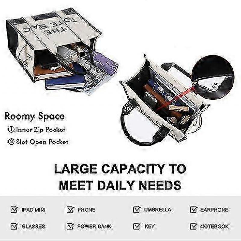 2025 Leather Tote Bags for Women Crossbody Bag Handbag Tote Women Handbag Purse with Zipper for Work, Travel,A