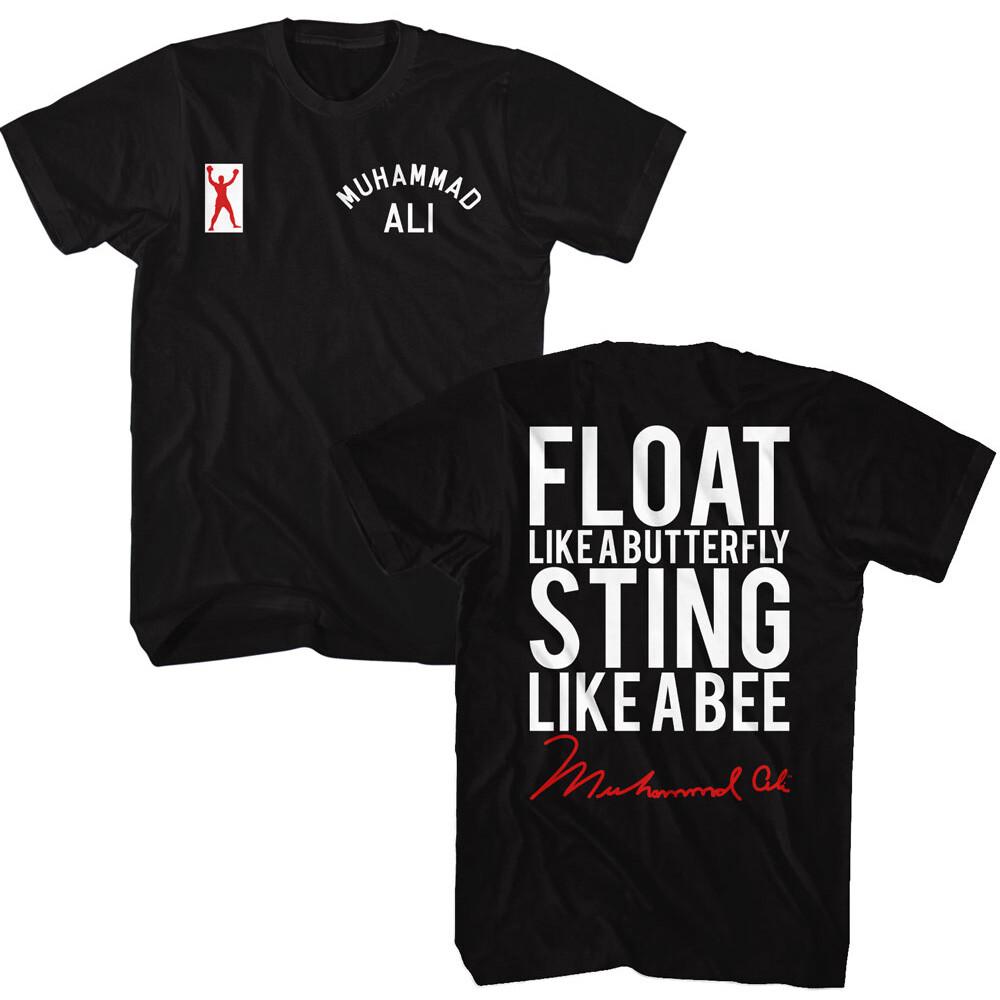 Muhammad Ali Float Like A Butterfly Sting Like A Bee Men T Shirt L