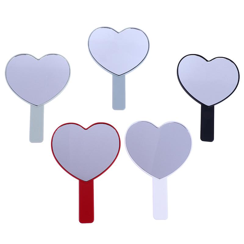 Ručné Zrkadlo na Make-up Tvar Srdca Zrkadlo na Make-up Toaletný Stolík Zrkadlá pre SPA Salón Kompaktné Zrkadlá Kozmetické Zrkadlo pre Ženy