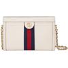 Ophidia Leather Crossbody Bag, Shoulder Bag Womens White