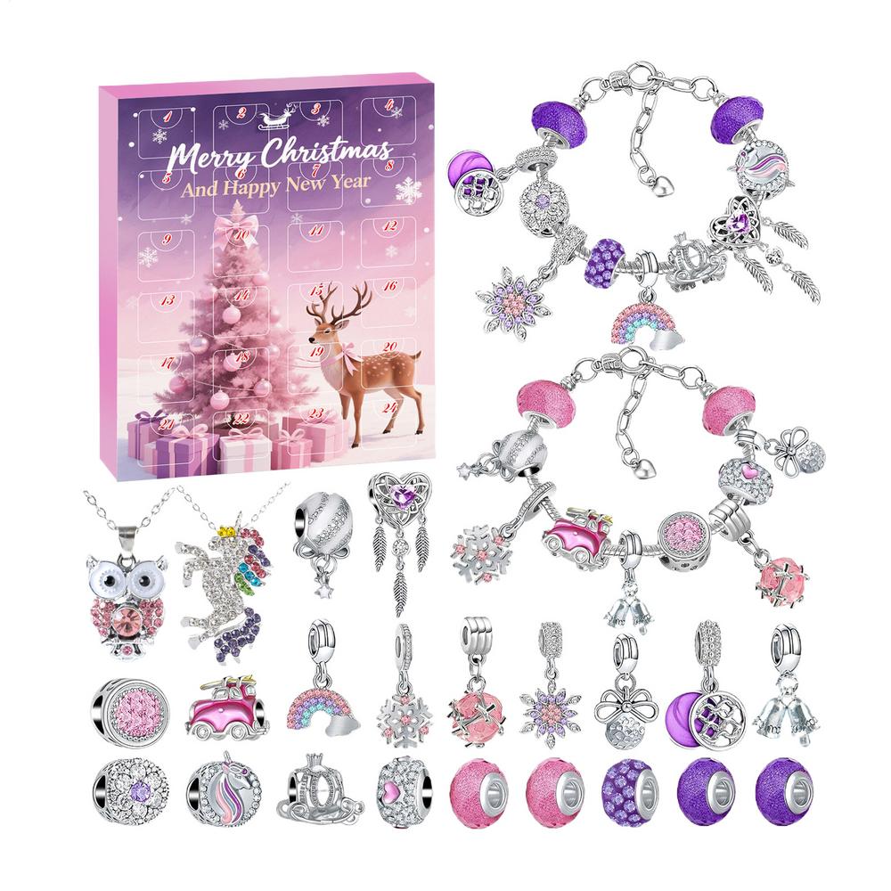 

Christmas Countdown Christmas Countdown Decor 24 Days Accessory Set with Party Favors Stocking Stuffers for Women Girls Teens L червоний
