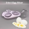 3 i 1 Multiskärare Kokt Äggskärare Rostfritt Stål Manuell Skärning Skinka Svamp Jordgubb Mjuk Frukt Köksredskap Loots