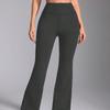 Leopard Print High-Waist Flared Yoga Pants - Wide Leg Streetwear Pilates Fitness Trousers