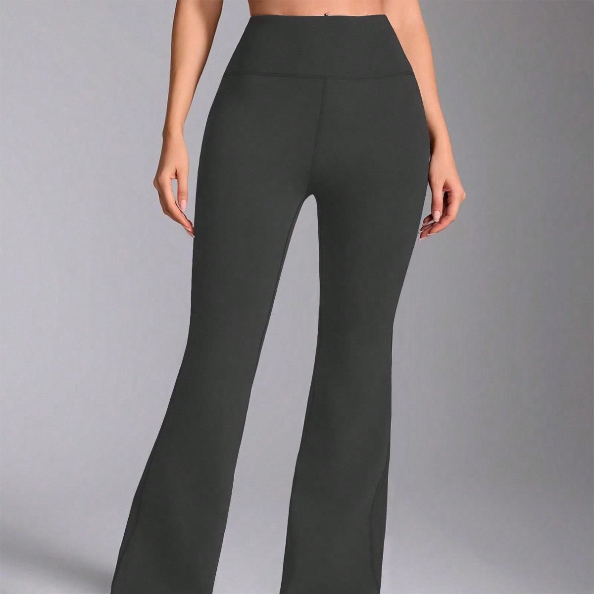 

Леопардовый принт Брюки клеш с высокой посадкой для йоги - Широкие брюки для уличной одежды Пилатес Фитнес Small