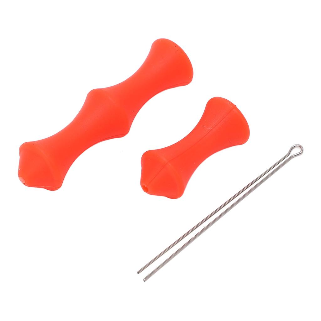 5 Sets Bowstring Tabs Guard Soft Silicone Archery Fingers Protector with Mounting Pin for Outdoor Shooting