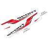 2PCS Car Door Side Stickers Waterproof Vinyl Decals Self-adhesive PVC Car Body Decoration Stickers Accessories For Honda Type-R