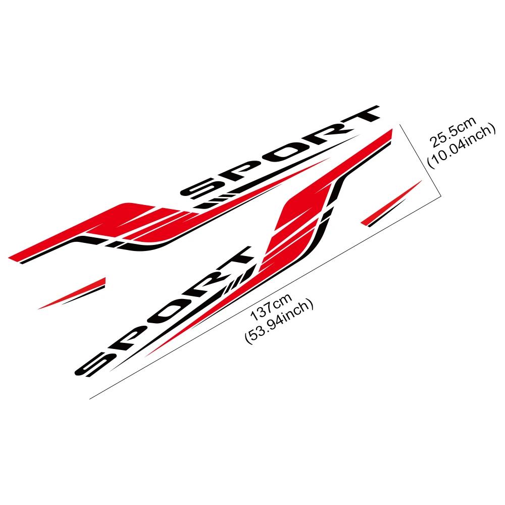 2PCS Car Door Side Stickers Waterproof Vinyl Decals Self-adhesive PVC Car Body Decoration Stickers Accessories For Honda Type-R