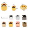 200 Pieces Flat Round Disc Spacer Beads CCB Cube Loose Spacer Beads For Bracelet Necklace Making Jewely Craft DIY 7Colors