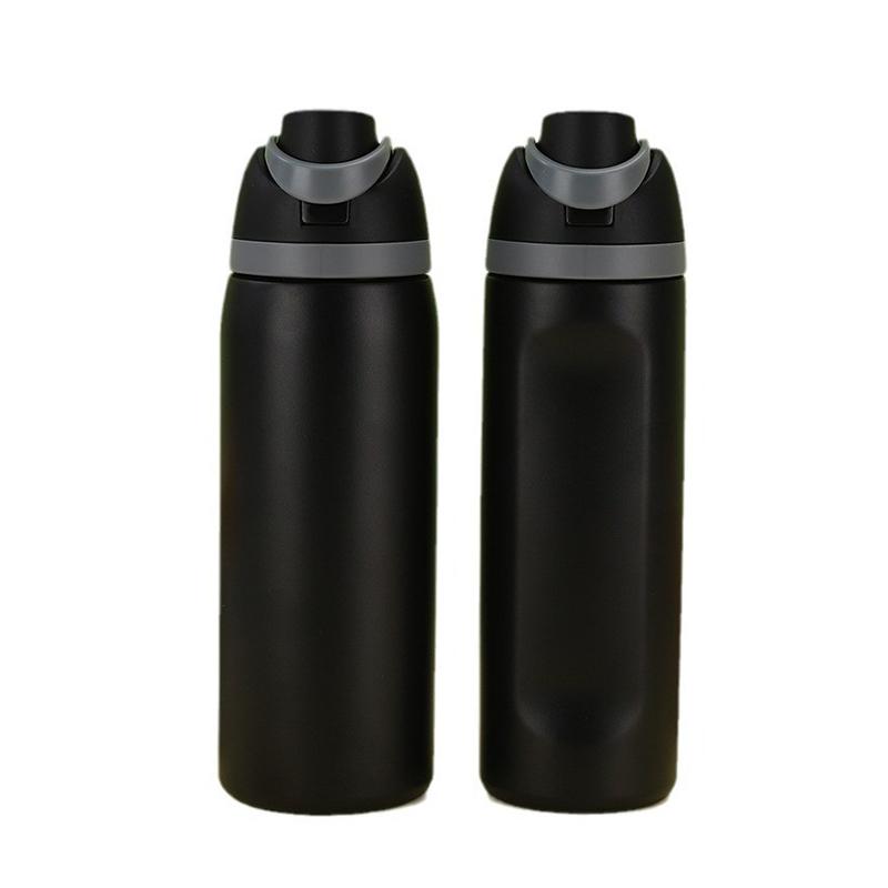 Thermos Cup 24/32oz Double-Layer Stainless Steel Space Kettle Water Bottle with Straw Car Outdoor Sports Camping Sports