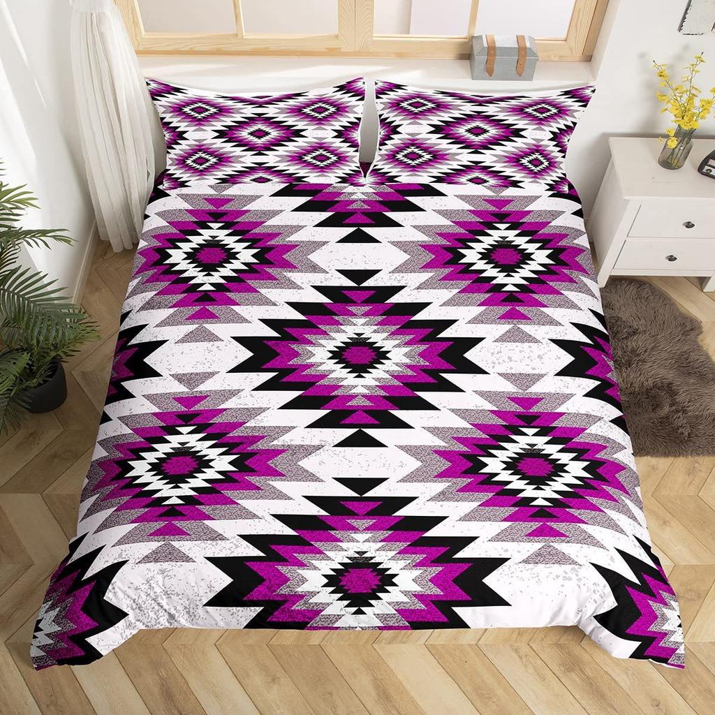 Southwest South American Native Design Three-Piece Digital Printed Bedding Set Bed Cover