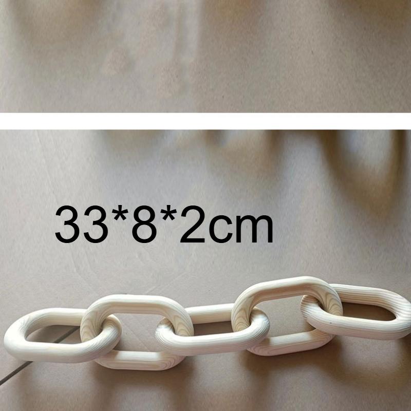 New Wooden Chain Link Bohemian Art Hand Carved Modern Ornament Crafts for Farmhouse Bedroom Coffee Rustic Decoration