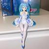 Hatsune Miku Blue Hair Anime Figure Sakura Flower Wedding Dual Style Statue Collectible Ornament Fans Collection PVC for Poseable Articulated Scale
