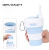 Durable High-Quality Sealed Leakproof Folding Cup Silicone Collapsible Coffee Cup Travel Size Outing Gym Water Cup