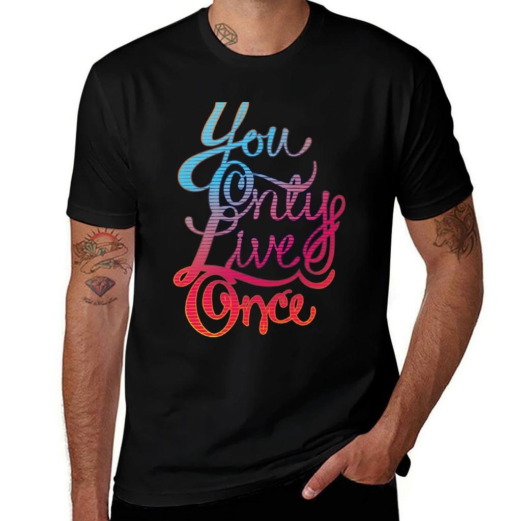 YOLO Hot Cold TShirt Basic Lightweight Short Sleeve Tee